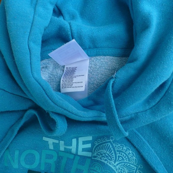 Women's The North Face Hoodie S subtle Blue Logo performance - Picture 7 of 7